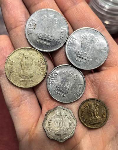南宋泉阁俄币 外币 国币 专场第十六期【送拍无额外佣金】 - 印度钱币一组六枚 通货好品