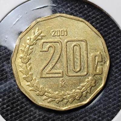 KK钱币收藏小铺 第324期 2月预留时间 周末发货 - 2001墨西哥20分 