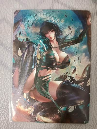 花开卡拍第34期（8月17号周日截拍，品控勿拍!!!拍品不寄存，运费5元，自制卡难免瑕疵，可能存在轻微撞角爆边等出厂瑕疵，品控介意勿拍！） - 一拳超人 地狱吹雪 1张 粗闪工艺