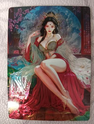 花开卡拍第34期（8月17号周日截拍，品控勿拍!!!拍品不寄存，运费5元，自制卡难免瑕疵，可能存在轻微撞角爆边等出厂瑕疵，品控介意勿拍！） - 奇点卡牌 光刻息妫