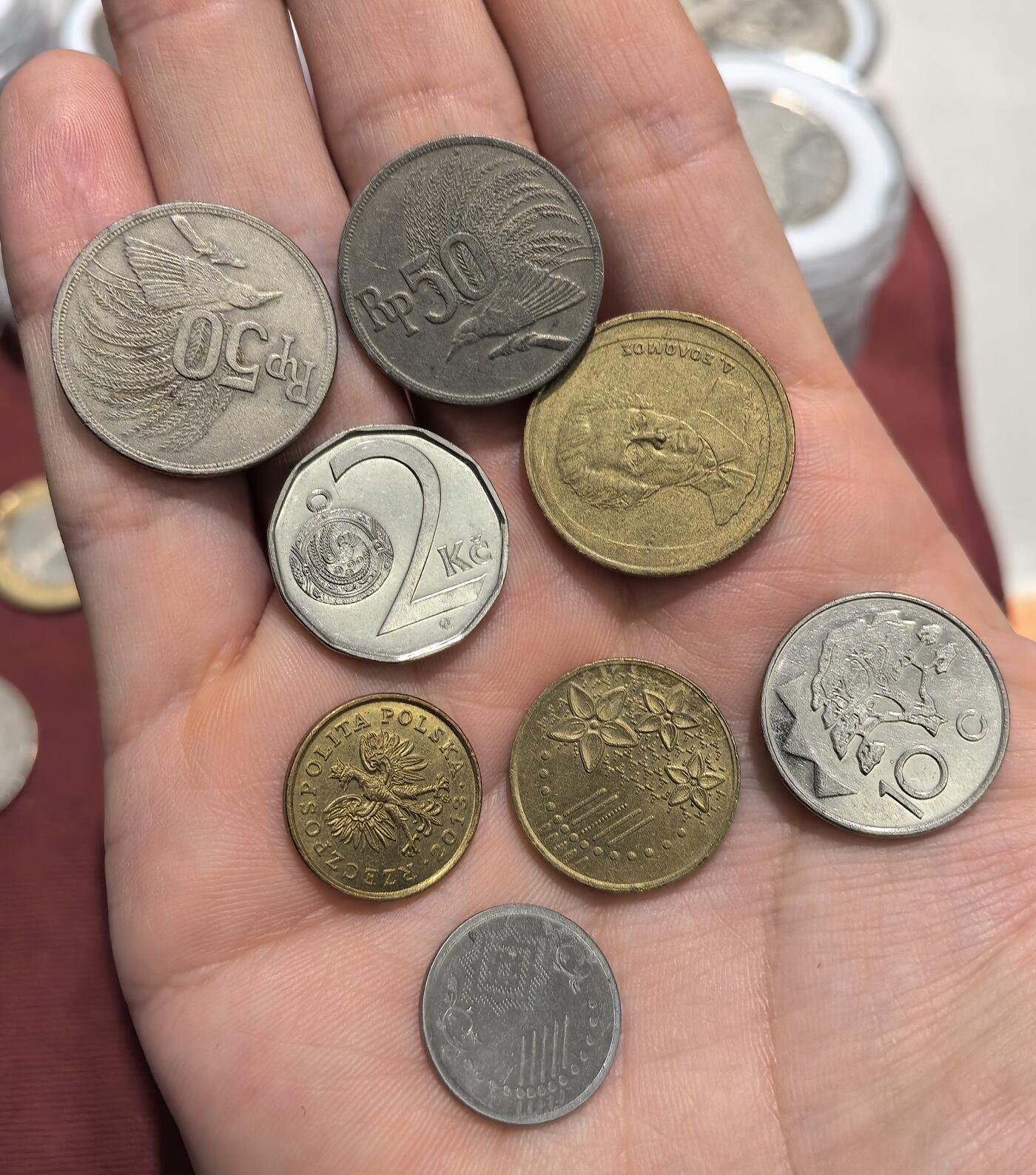 南宋泉阁俄币 外币 国币 专场第十六期【送拍无额外佣金】 各类外国钱币一组九枚