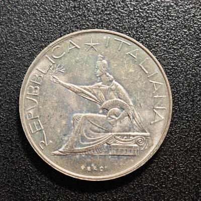 【德藏】世界币章拍卖第142期（拍品征集中~欢迎藏友联系） - 1961年 意大利统一百年500里拉纪念银币 直径约：29.2mm；重约：11.1g