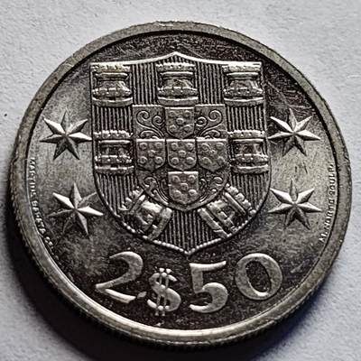 泉币菌-第85场-精品福利场 - 原光UNC 1985年 葡萄牙2.5埃斯库多 大帆船 袖珍币