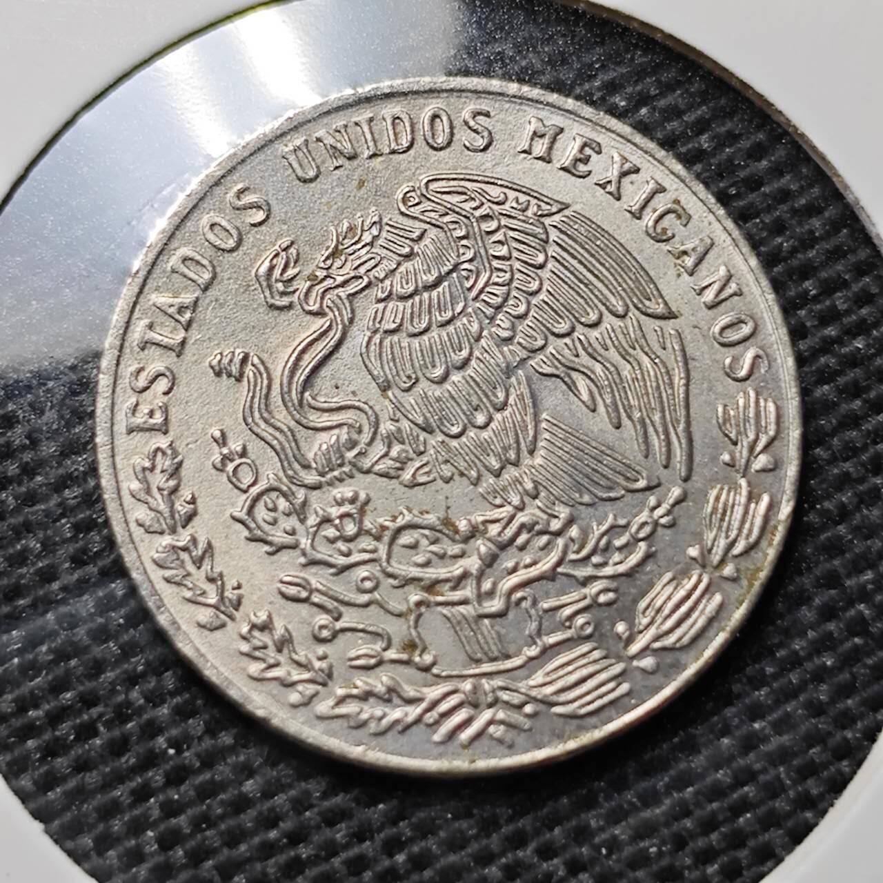 KK钱币收藏小铺 第324期 2月预留时间 周末发货  1977墨西哥20分 好品