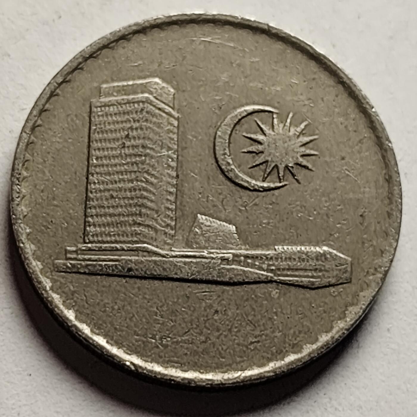 泉币菌-第83场-精品福利场 马来西亚1988年20仙 大厦版 铜镍币 23.6mm