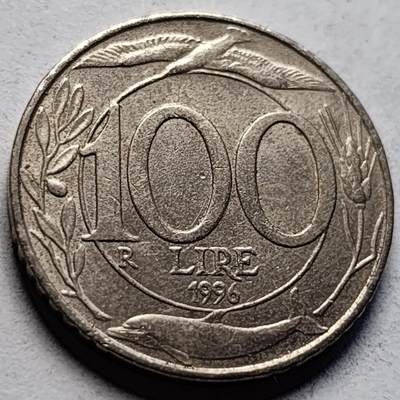 泉币菌-第83场-精品福利场 - 美品 意大利1998年 100里拉 丰收女神 22mm 海豚 飞鸟 稻穗