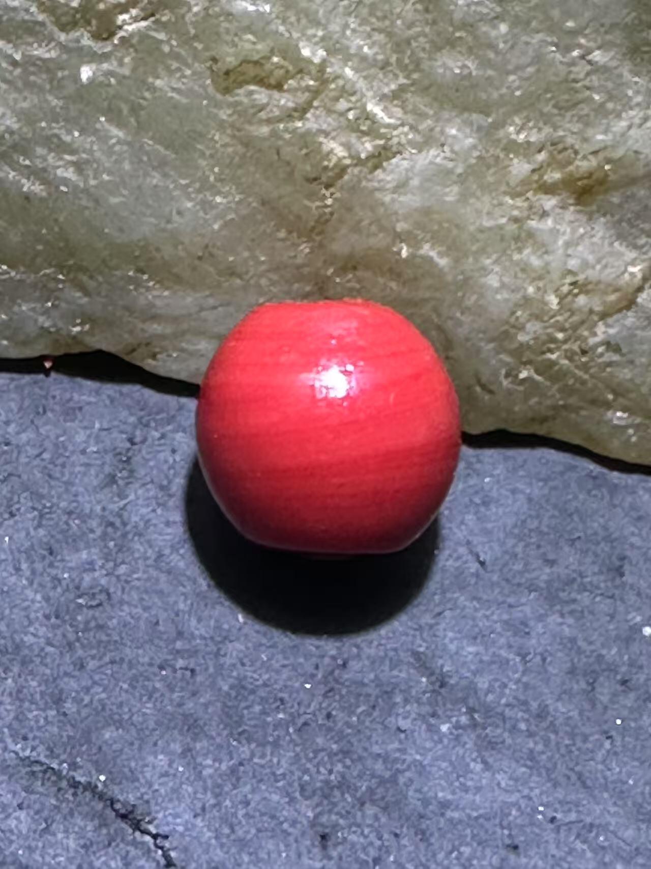 建国前后库存雪巴琉璃苹果珠一颗！