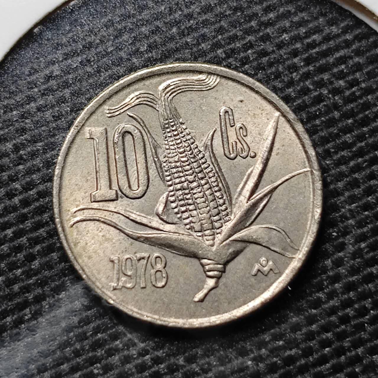 KK钱币收藏小铺 第324期 2月预留时间 周末发货  1978墨西哥10分玉米 细节不错！