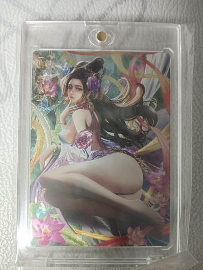花开卡拍第34期（8月17号周日截拍，品控勿拍!!!拍品不寄存，运费5元，自制卡难免瑕疵，可能存在轻微撞角爆边等出厂瑕疵，品控介意勿拍！） - 卡玩帕克 三国姬 散卡 张春华 1张 卡砖封装 粗闪工艺