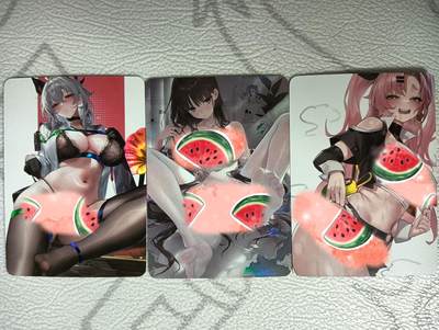 花开卡拍第34期（8月17号周日截拍，品控勿拍!!!拍品不寄存，运费5元，自制卡难免瑕疵，可能存在轻微撞角爆边等出厂瑕疵，品控介意勿拍！） - 次元鉴赏（绘天阁） 单卡系列 彩闪 3张