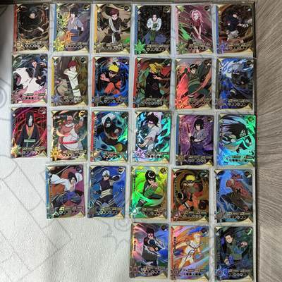 花开卡拍第34期（8月17号周日截拍，品控勿拍!!!拍品不寄存，运费5元，自制卡难免瑕疵，可能存在轻微撞角爆边等出厂瑕疵，品控介意勿拍！） - 卡游 火影忍者 SSR 彩闪 不重复 26张