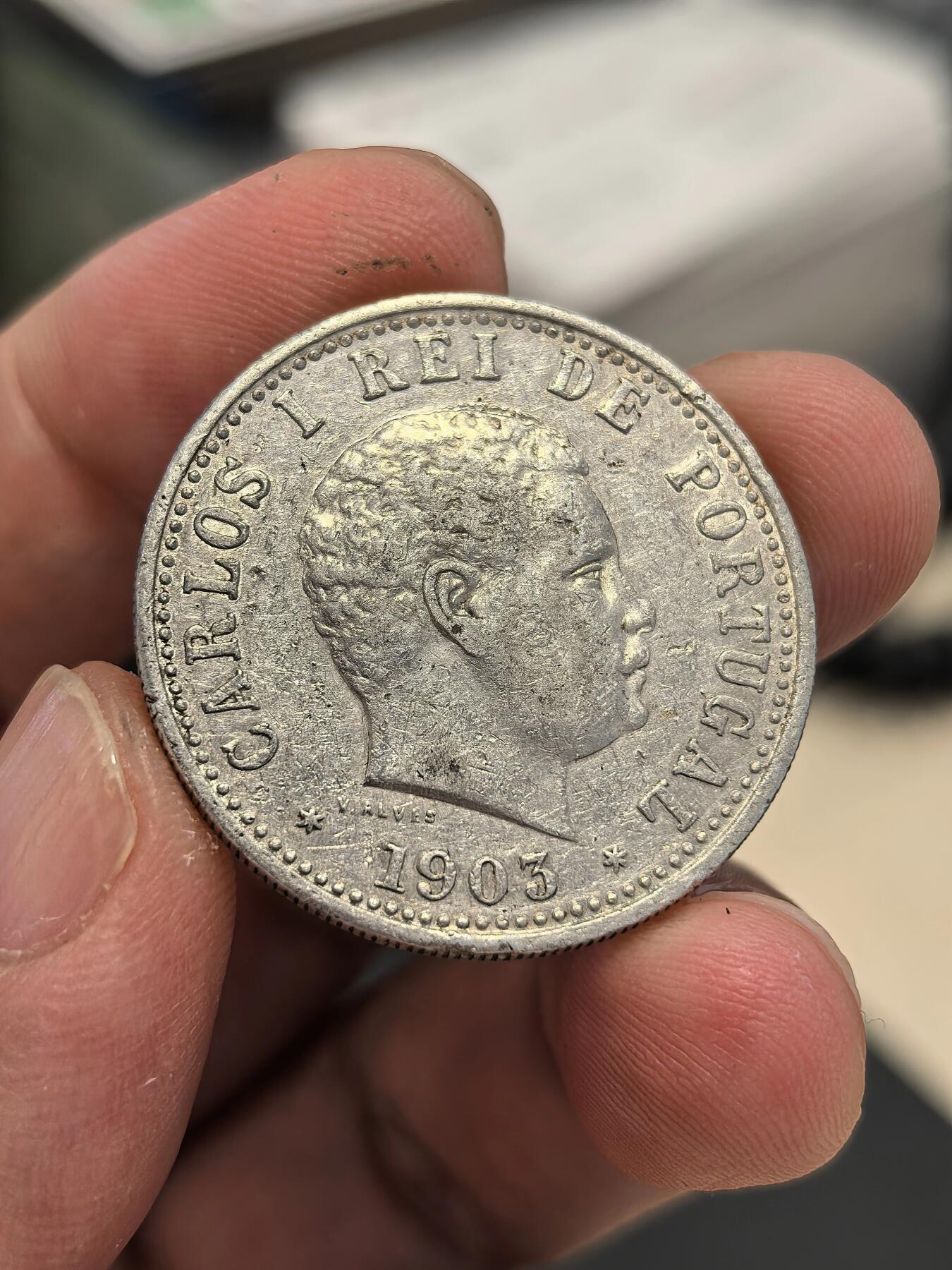 博洋堂世界钱币拍卖第135期（全场包邮）【请留意本场发货时间变化】 葡属印度1903年卡洛斯一世1卢比银币2