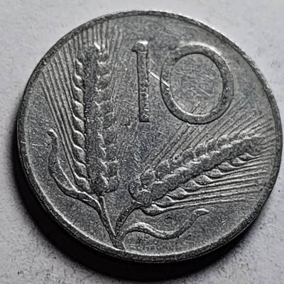 泉币菌-第86场-散币欢乐场 - 意大利1952年 10里拉铝币 麦穗 古犁23.3mm