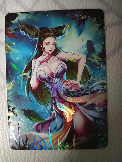 花开卡拍第34期（8月17号周日截拍，品控勿拍!!!拍品不寄存，运费5元，自制卡难免瑕疵，可能存在轻微撞角爆边等出厂瑕疵，品控介意勿拍！） - 燎原卡牌 玲姐 解语花 特卡 十二生肖 丑牛 1张 折光彩闪