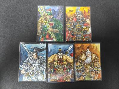 天玑星卡拍第113期《8.14周四截拍》持续收拍收评中 满赠卡需备注 - 【手绘卡】Rubick 三国五虎 手绘卡 五张