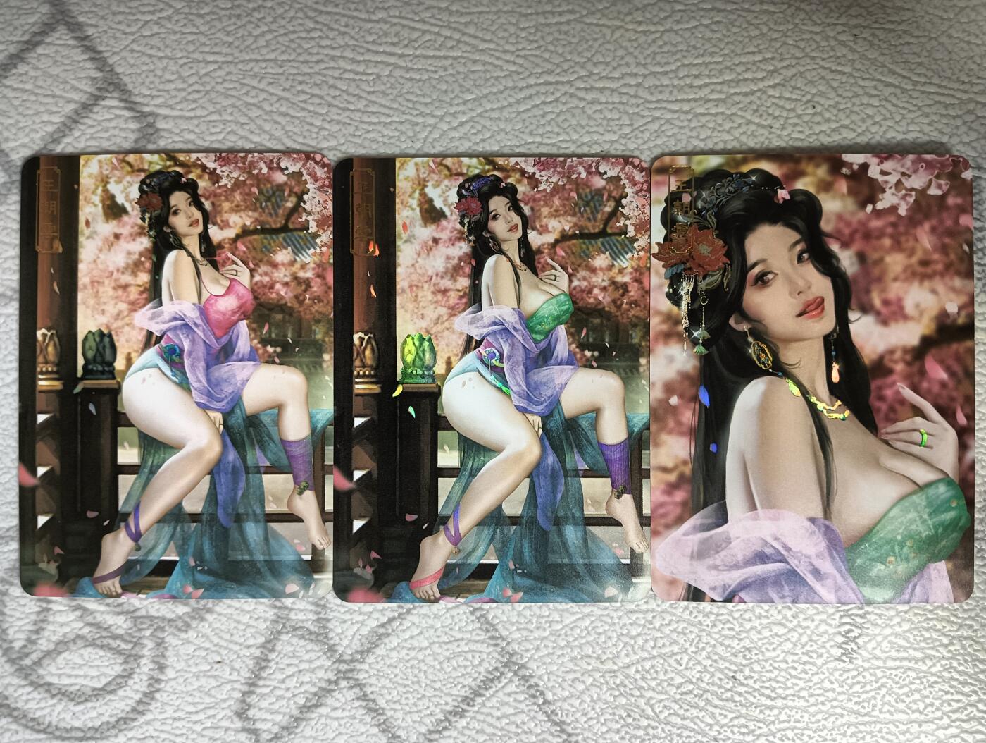 花开卡拍第34期（8月17号周日截拍，品控勿拍!!!拍品不寄存，运费5元，自制卡难免瑕疵，可能存在轻微撞角爆边等出厂瑕疵，品控介意勿拍！）