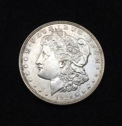 世界钱币专场拍卖 - 1921年美国摩根女神一美元银币 26.8克 90%银