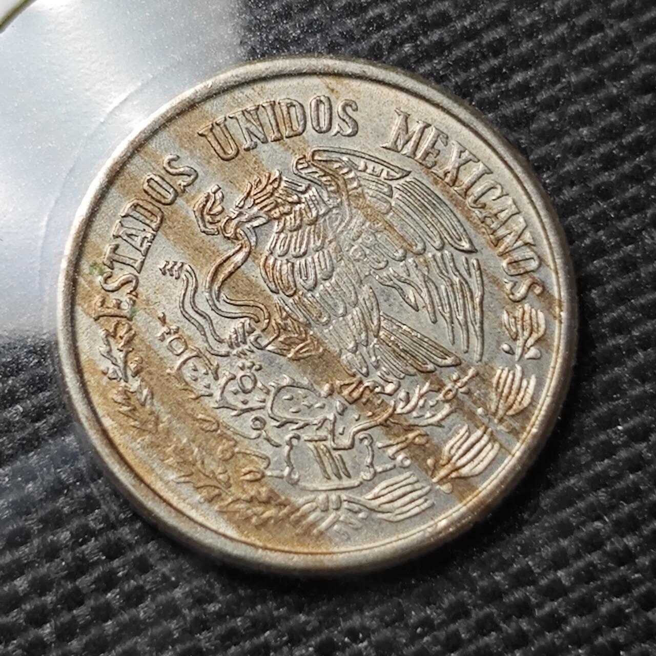 KK钱币收藏小铺 第324期 2月预留时间 周末发货 1977墨西哥10分 玉米 细节好看