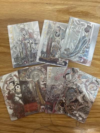 （收拍品免费放盘）燎原豪杰传2、卡德曼、玄卡阁 - 【裸卡】浮沉 七张  玄卡阁&猴王学艺
