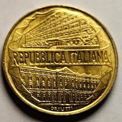 泉币菌-第85场-精品福利场 - 原光UNC 菲南扎学院佰年 意大利1996年200里拉 铝青铜币 24.0毫米5.0克