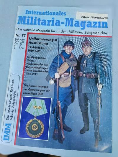 盛世勋华——号角文化勋章邮票专场拍卖第275期 - 德国出版 Militaria-Magazin杂志 1994年10/11月刊总第77期 50页