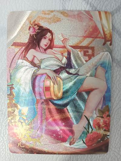 花开卡拍第34期（8月17号周日截拍，品控勿拍!!!拍品不寄存，运费5元，自制卡难免瑕疵，可能存在轻微撞角爆边等出厂瑕疵，品控介意勿拍！） - 燎原解语花 金瓶梅 卓丢儿 粗闪