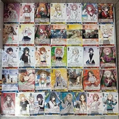 花开卡拍第34期（8月17号周日截拍，品控勿拍!!!拍品不寄存，运费5元，自制卡难免瑕疵，可能存在轻微撞角爆边等出厂瑕疵，品控介意勿拍！） - 黑白双翼 学园偶像大师 妹卡 不重复 36张