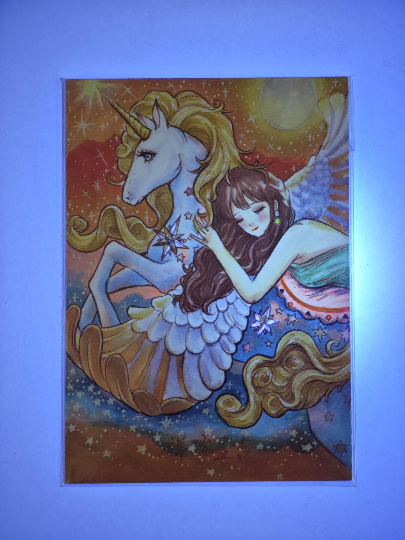 白泽拍卖卡牌手绘专场第22期中福卡展专场(离离暑云散，袅袅凉风起)