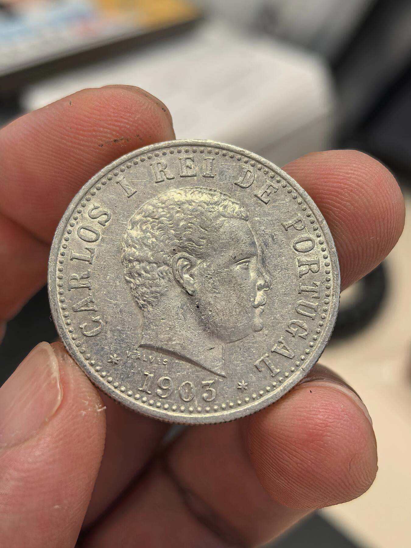 博洋堂世界钱币拍卖第135期（全场包邮）【请留意本场发货时间变化】 葡属印度1903年卡洛斯一世1卢比银币1