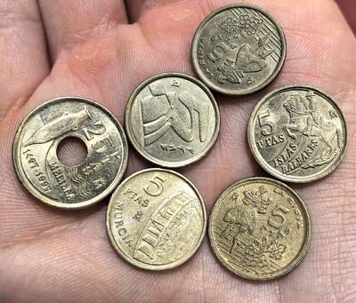 南宋泉阁俄币 外币 国币 专场第十六期【送拍无额外佣金】 - 西班牙 好品现代币一组六枚