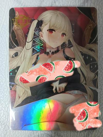花开卡拍第34期（8月17号周日截拍，品控勿拍!!!拍品不寄存，运费5元，自制卡难免瑕疵，可能存在轻微撞角爆边等出厂瑕疵，品控介意勿拍！） - 碧蓝航线 可畏 艺术卡 1张 彩闪