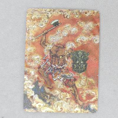 龙虎卡牌第五十场 （无佣金，满120包邮，欢迎送拍，摩点开车） - 【亲签】粗闪卡 启读 上古神话-刑天