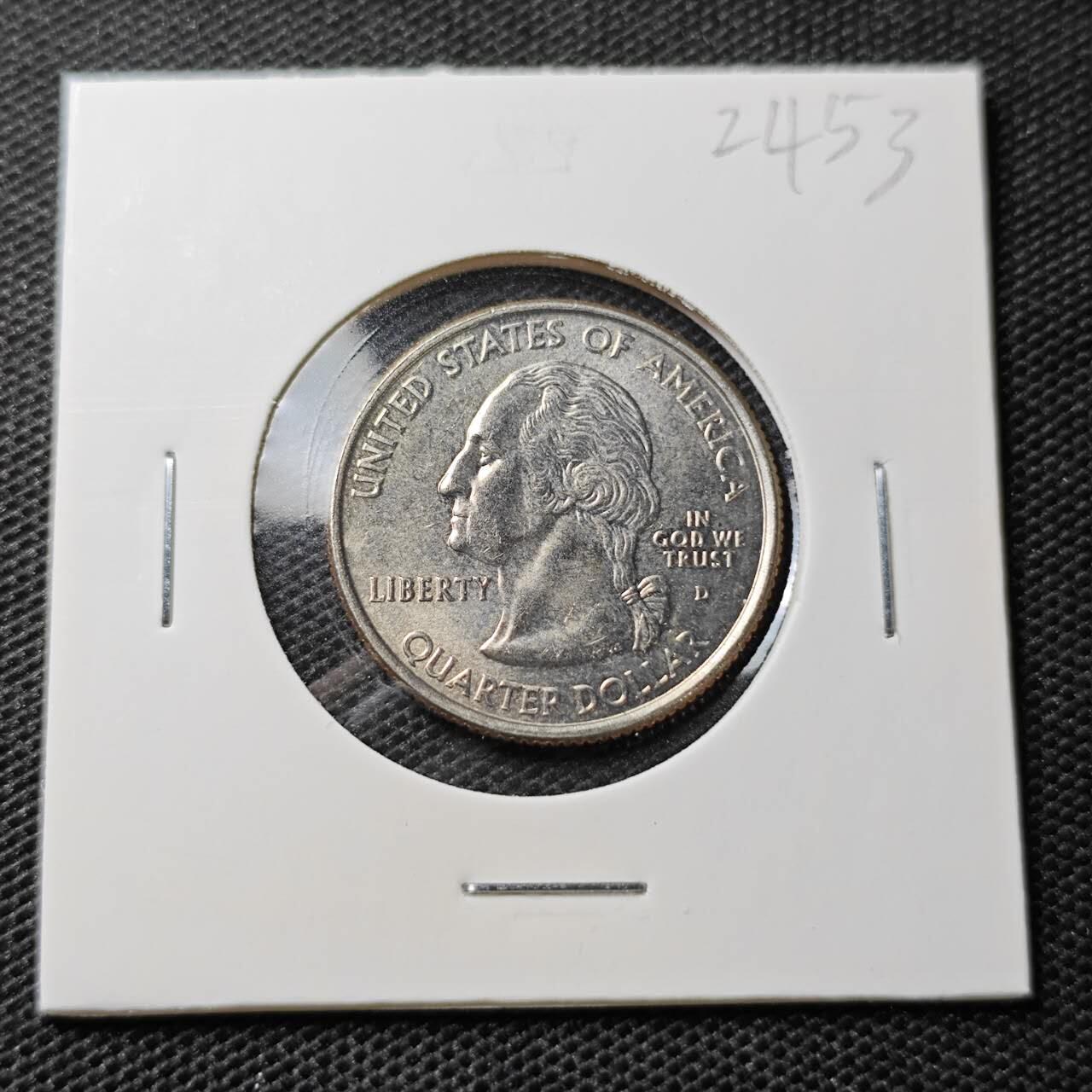 KK钱币收藏小铺 第324期 2月预留时间 周末发货 2008美国25分纪念币 好品