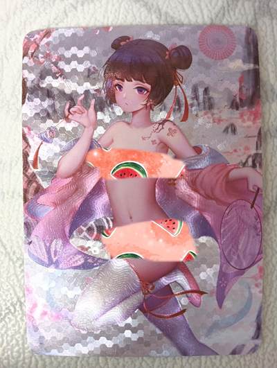 花开卡拍第34期（8月17号周日截拍，品控勿拍!!!拍品不寄存，运费5元，自制卡难免瑕疵，可能存在轻微撞角爆边等出厂瑕疵，品控介意勿拍！） - 绘天阁 粗闪艺术单卡