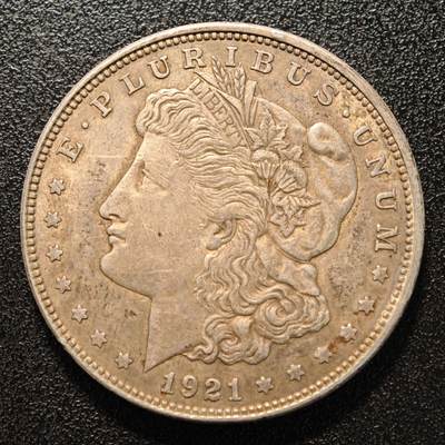 【德藏】世界币章拍卖第142期（拍品征集中~欢迎藏友联系） - 1921年 美国摩根贸易银币 直径约：38mm；重约：26.8g