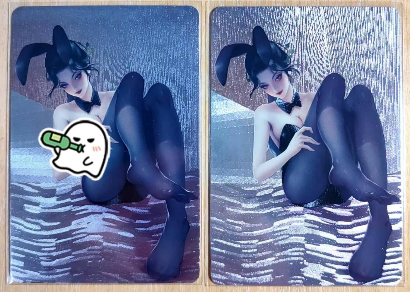 龙虎卡牌第五十场 （无佣金，满120包邮，欢迎送拍，摩点开车） 粗闪2张 裁缝卡牌 小舞二渐变 黑丝兔女郎 第2张特藏卡