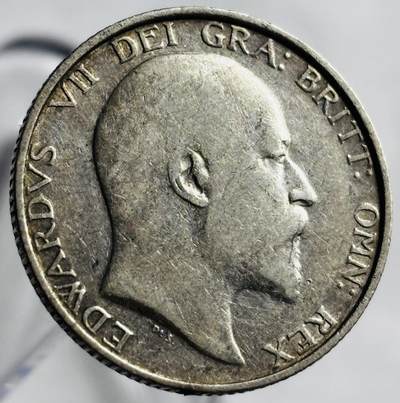 文馨钱币收藏第 267 场，长期接收代拍品 - 带光美品 1902 年英国爱德华七世登基版 1 先令银币