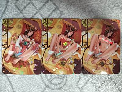 花开卡拍第34期（8月17号周日截拍，品控勿拍!!!拍品不寄存，运费5元，自制卡难免瑕疵，可能存在轻微撞角爆边等出厂瑕疵，品控介意勿拍！） - 青鸾殿 水浒外传 阎婆惜 彩闪三渐变