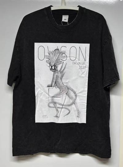 零元拍：艺术家 WAIWAI  OWSON 品牌260克重磅潮流Oversize T恤L码拍品为L码，颜色以实物为准 - 零元拍：艺术家 WAIWAI  OWSON 品牌260克重磅潮流Oversize T恤L码拍品为L码，颜色以实物为准