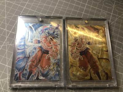 奇点卡牌 第八场 放大镜品控勿拍 卡牌出厂品质 不包厂瑕 拒绝小号顶价 感谢支持 - 奇点卡牌 满赠龙拳悟空一对 编号62和215
