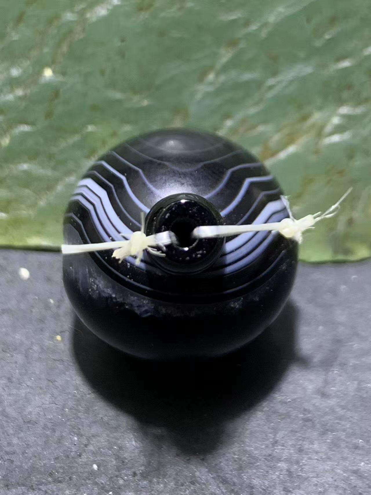 精品亚光随形冰飘天眼药师玛瑙2.0佛头三通一套，