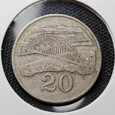 KK钱币收藏小铺 第325期 2月预留时间 周末发货 -  1980津巴布韦20分