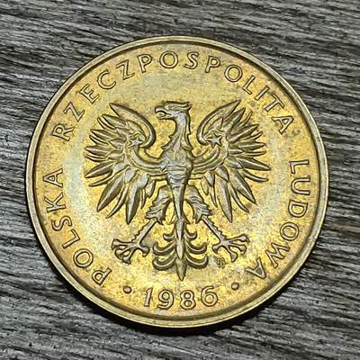 【铜匠收藏】★第129场★散币场，无佣金，30包邮。不满30元，支付5元运费。《接受代拍 代送NGC评级》 - 1986年 波兰 5兹罗提 铜币