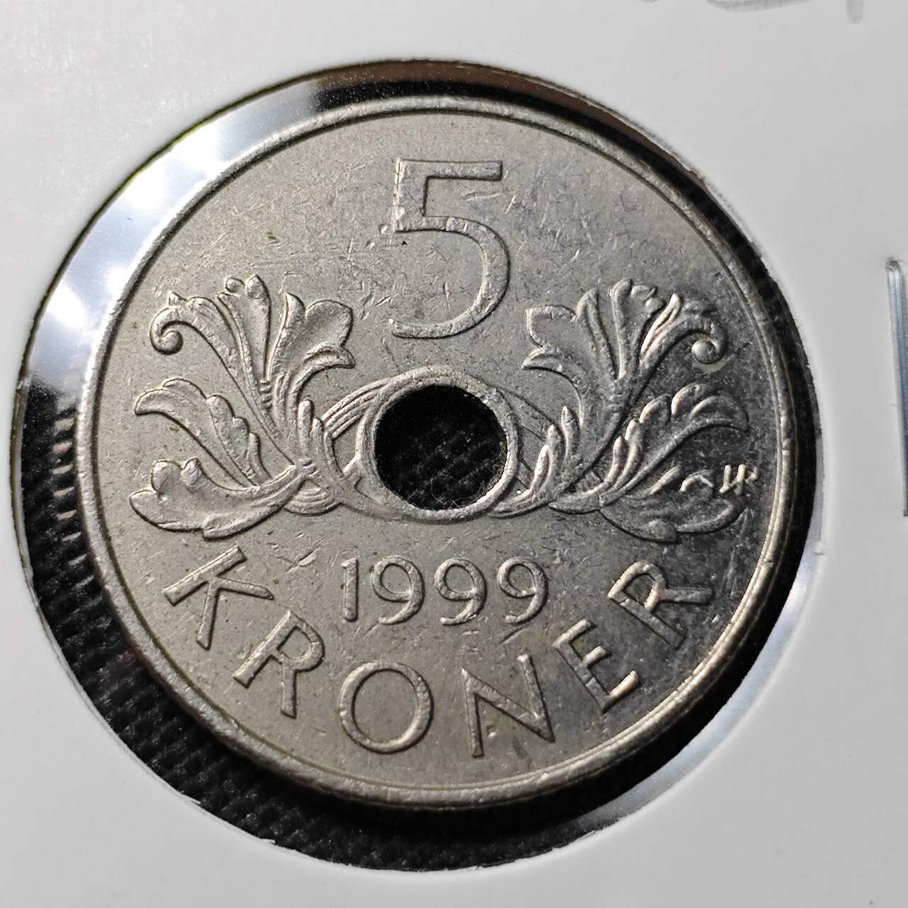 KK钱币收藏小铺 第325期 2月预留时间 周末发货  挪威5克朗
