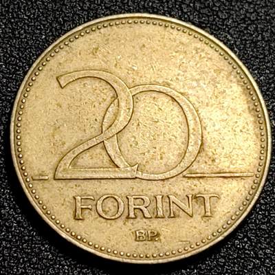 泉币菌-第87场-散币乐园场 - 90年代 匈牙利20福林铜币 直径26.2mm