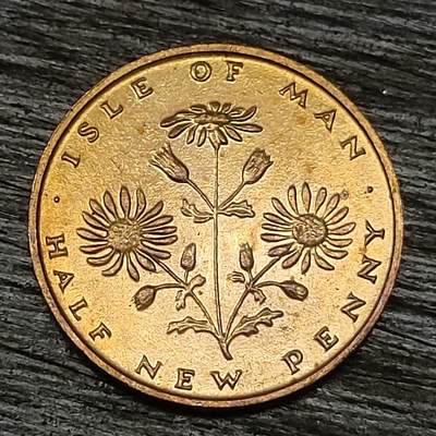 【铜匠收藏】★第129场★散币场，无佣金，30包邮。不满30元，支付5元运费。《接受代拍 代送NGC评级》 - 马尔岛 1975年 半便士 铜币