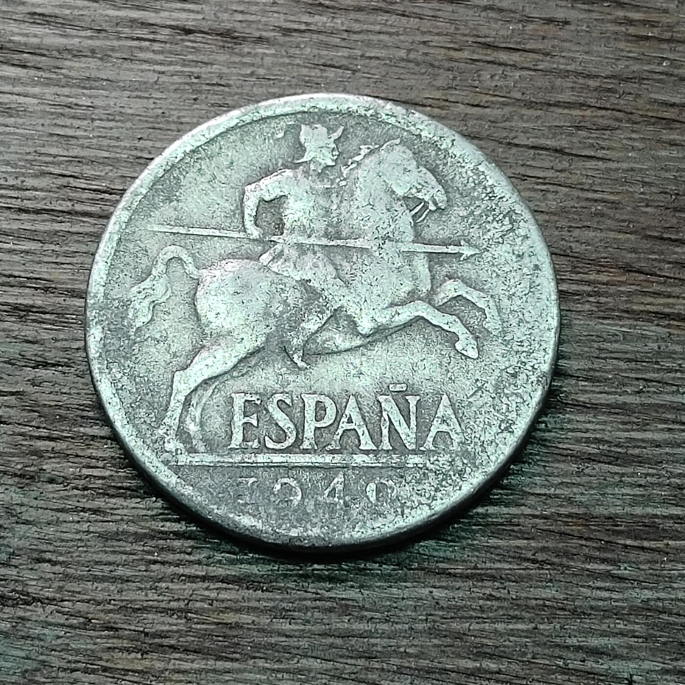 【铜匠收藏】★第128场★散币场，无佣金，30包邮。不满30元，支付5元运费。《接受代拍 代送NGC评级》 西班牙 194X年 10分 骑士 铝币