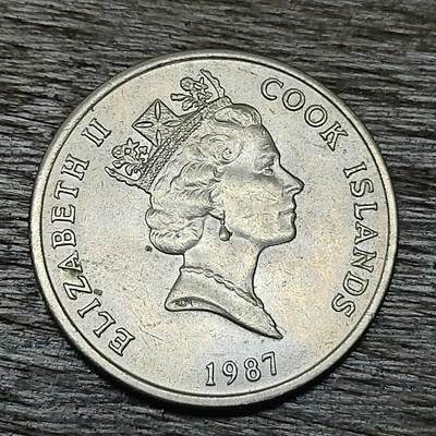 【铜匠收藏】★第129场★散币场，无佣金，30包邮。不满30元，支付5元运费。《接受代拍 代送NGC评级》 - 库克群岛 1987年 20分 燕鸥展翅 伊二