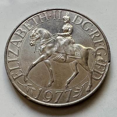 🌹外币初藏🌹🐯2025年第89场  每周二四六晚8️⃣点 接代拍 - 英国1977年克朗币