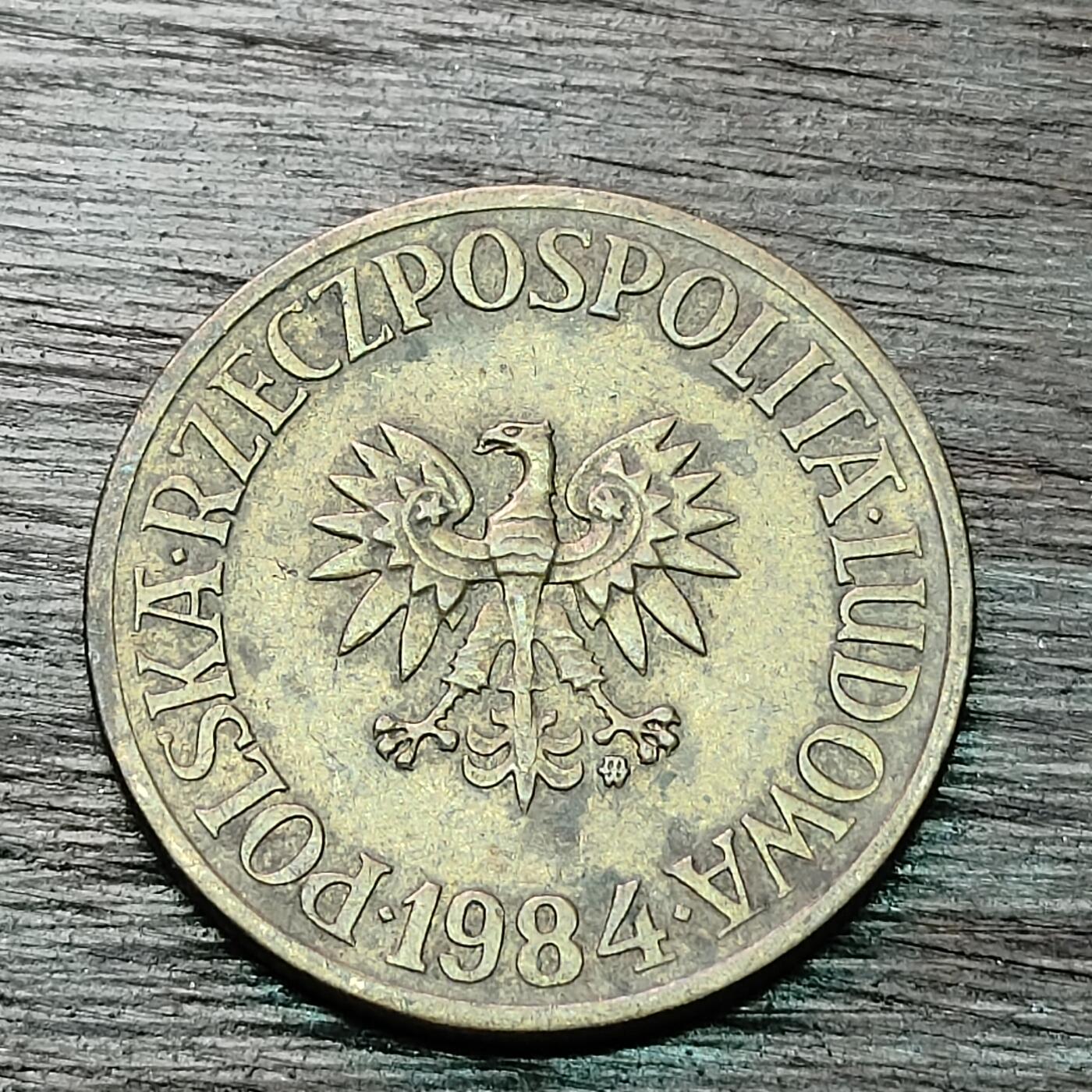 【铜匠收藏】★第128场★散币场，无佣金，30包邮。不满30元，支付5元运费。《接受代拍 代送NGC评级》 1984年 波兰 5兹罗提 铜币